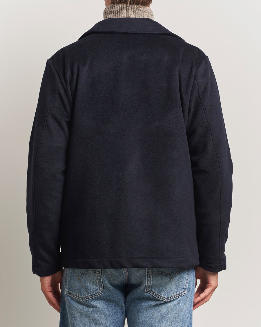 Men | Coats & Jackets | Oscar Jacobson | Maddan Wool/Cashmere Shirt Jacket Navy