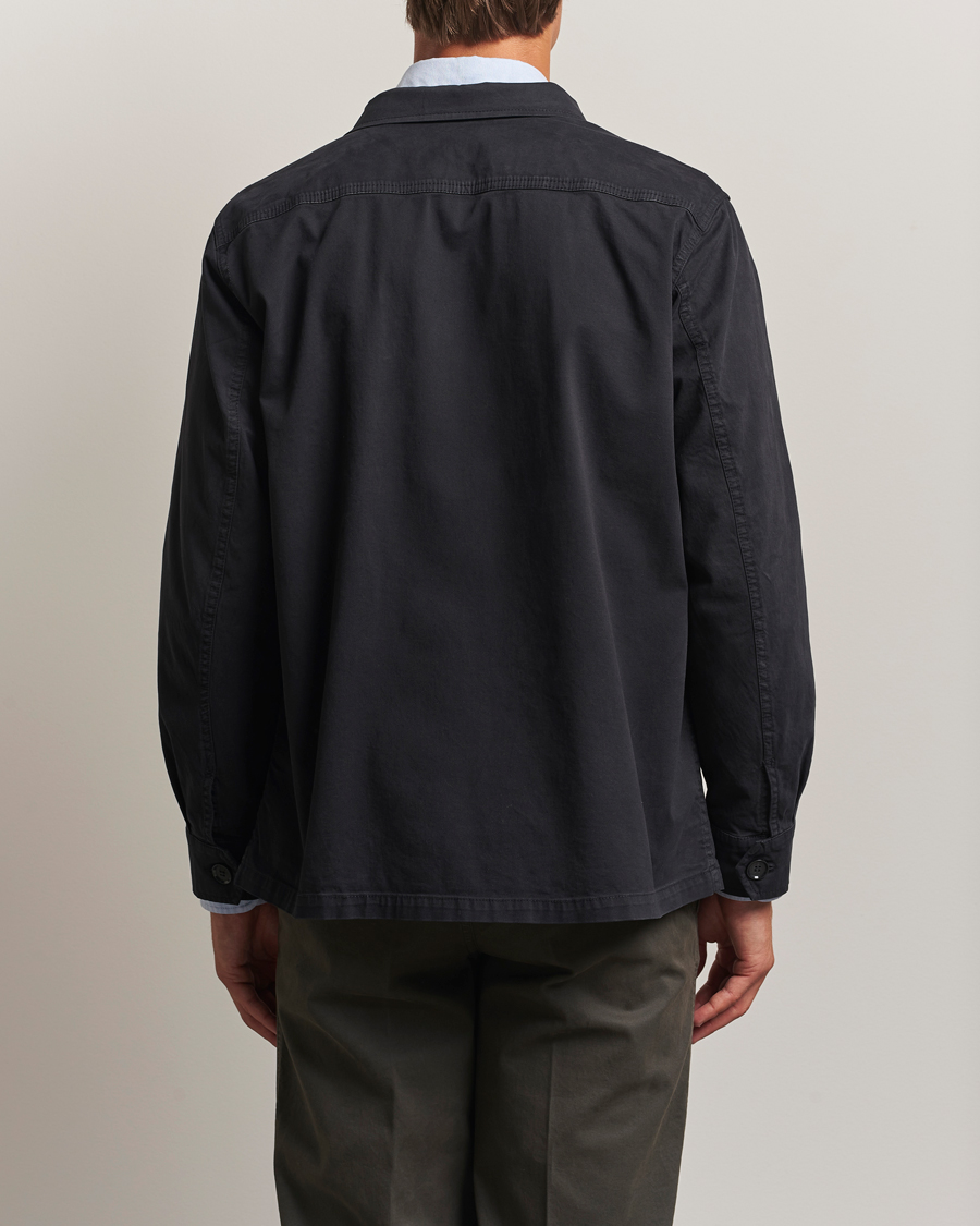 Men | Shirts | Oscar Jacobson | Safari Shirt Jacket Black