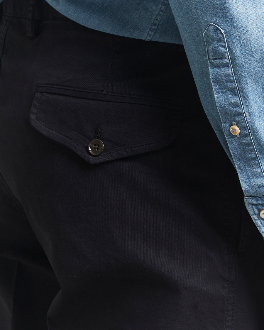 Men | Trousers | Oscar Jacobson | Tanker Cotton Trousers Navy