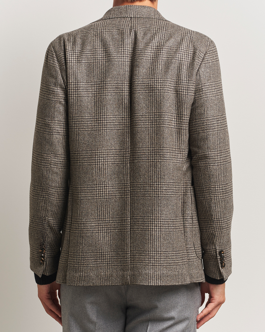 Men | Blazers | Oscar Jacobson | Ferry Patch Pocket Wool Check Blazer Brown