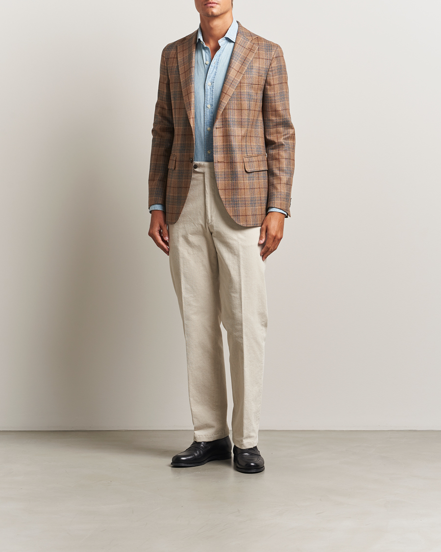 Men | Trousers | Oscar Jacobson | Del S Straight Pants White