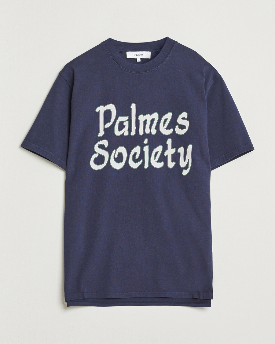 Men | T-Shirts | Palmes | Society T-Shirt Navy