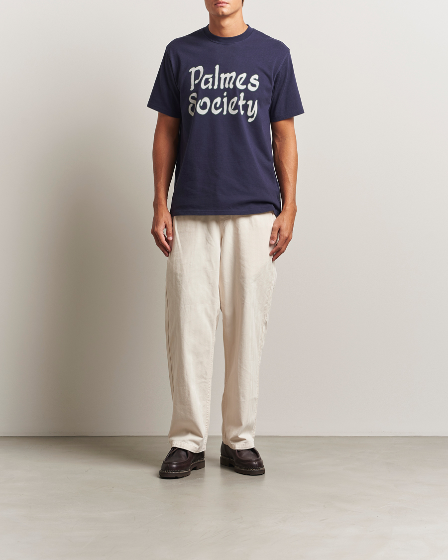 Men | T-Shirts | Palmes | Society T-Shirt Navy