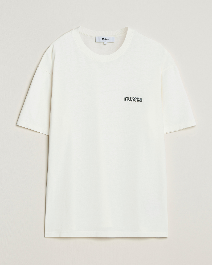 Men | T-Shirts | Palmes | Logo T-Shirt Broken White