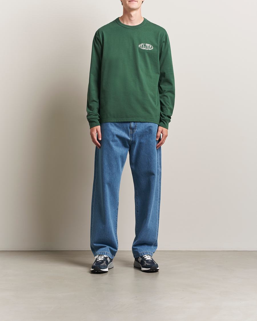 Men | T-Shirts | Palmes | Angels Long Sleeve T-Shirt Dark Green