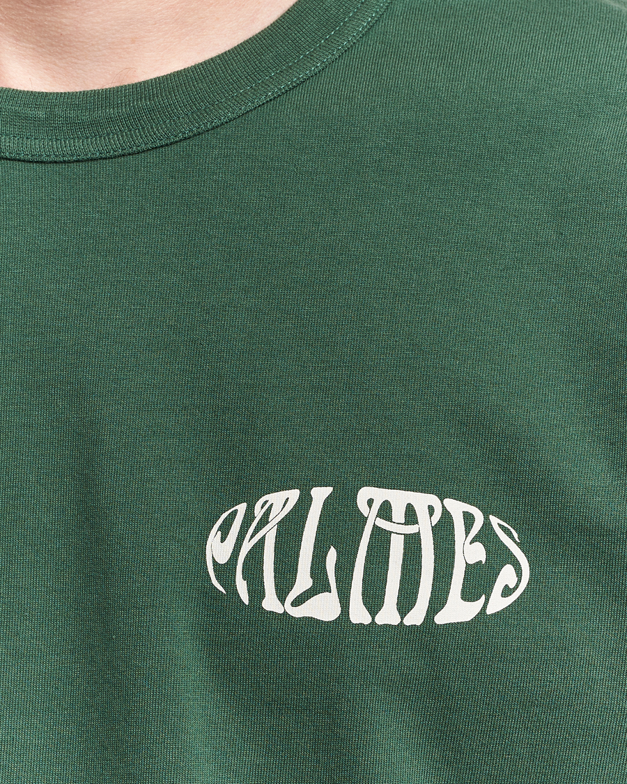 Men | T-Shirts | Palmes | Angels Long Sleeve T-Shirt Dark Green