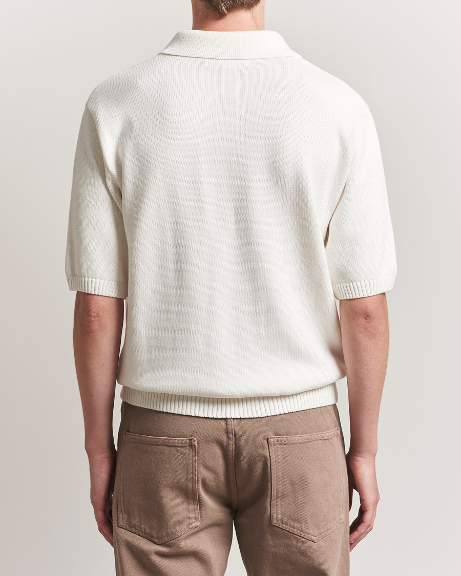 Men | Polo Shirts | Palmes | Cotton Knit Polo Off White