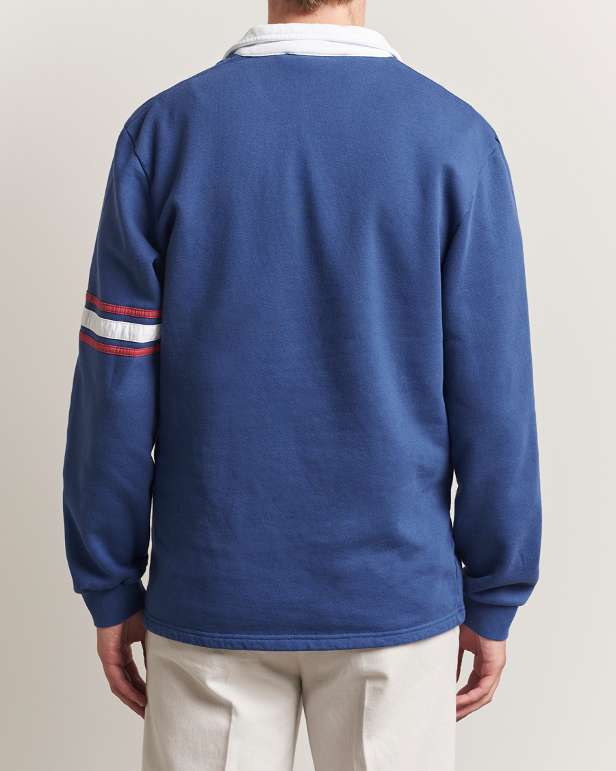 Men | Sweaters & Knitwear | Palmes | Forever Open Rugby Shirt Dark Blue