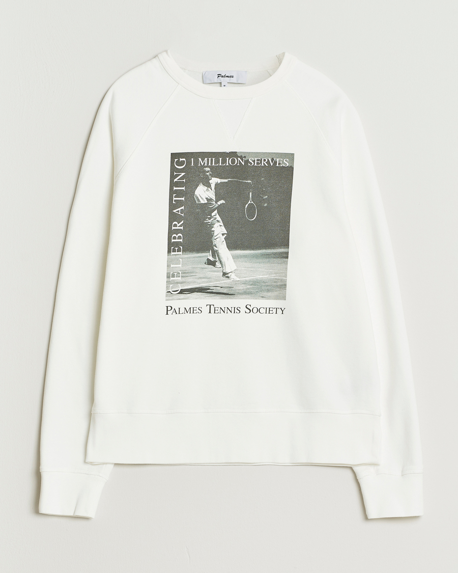 Men | Sweaters & Knitwear | Palmes | Raglan Sweatshirt White