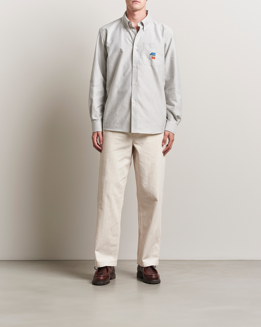 Men | Trousers | Palmes | Lucien Herringbone Cotton Trousers White Sand