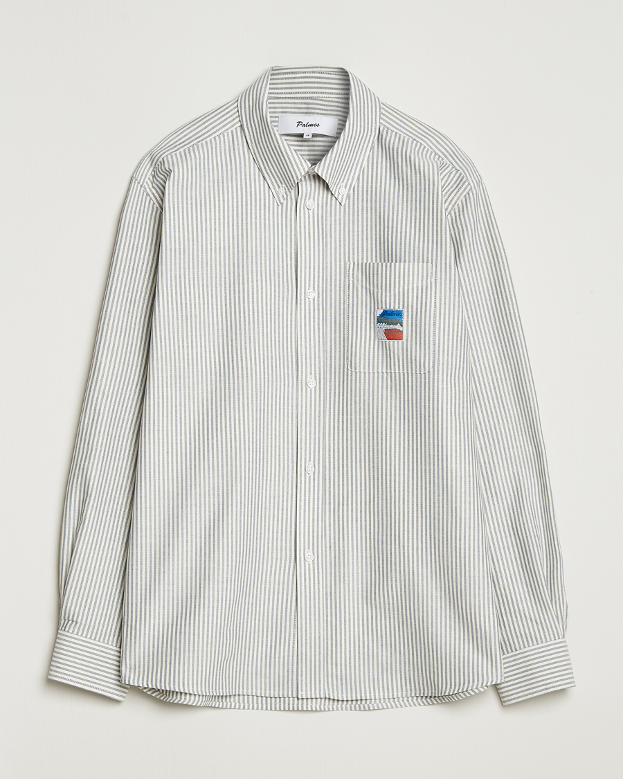 Men | Shirts | Palmes | Deuce Oxford Shirt Light Blue Stripe