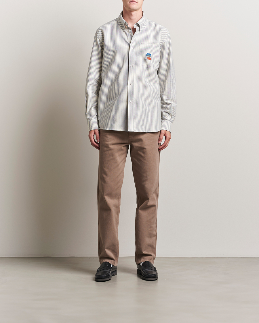 Men | Shirts | Palmes | Deuce Oxford Shirt Light Blue Stripe