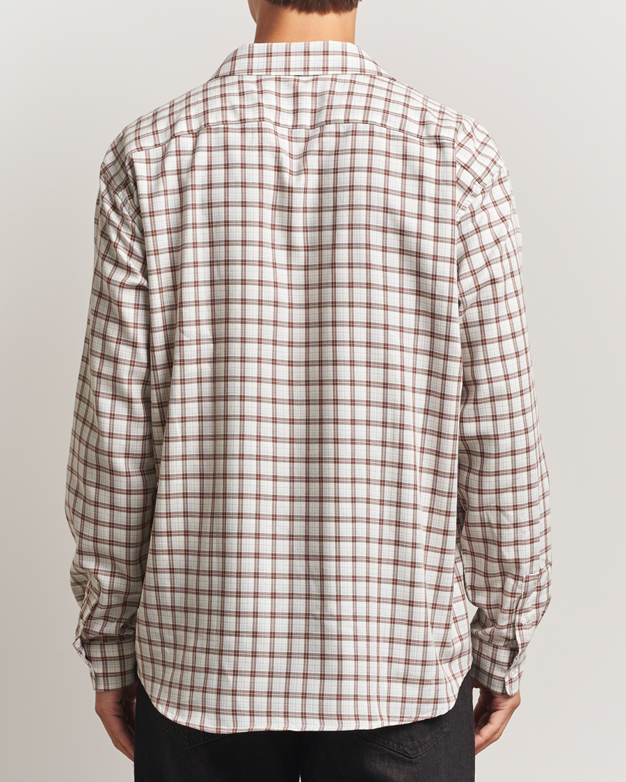 Men | Shirts | Palmes | Cotton/Merino Shirt White/Brown