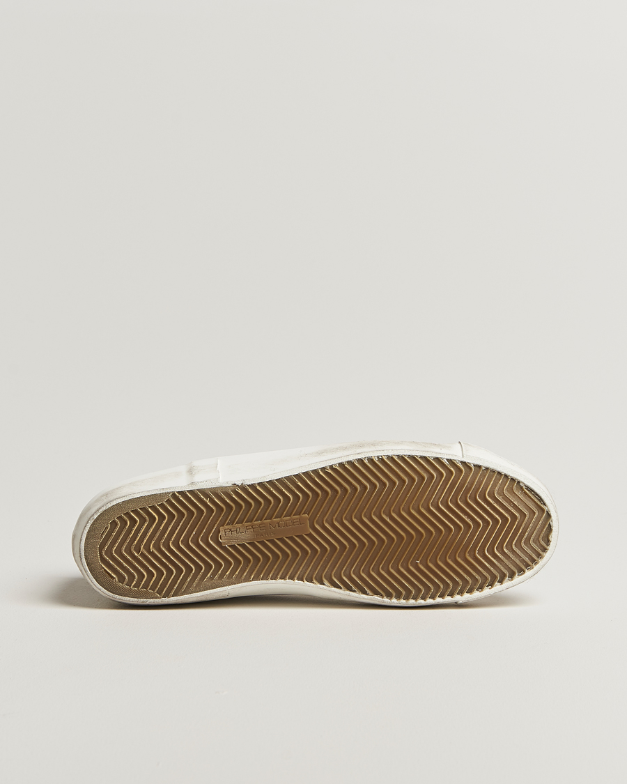 Men | Sneakers | Philippe Model | Prsx Low Top Leather Sneakers White/Black