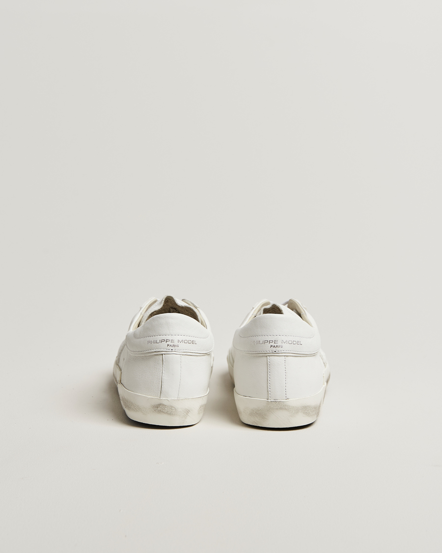 Men | Sneakers | Philippe Model | Prsx Low Top Leather Sneakers White