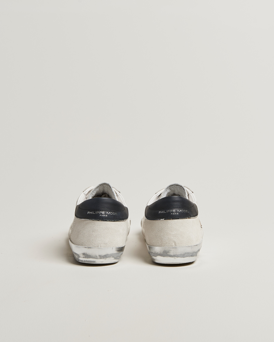 Men | Sneakers | Philippe Model | Prsx Low Top Leather Sneakers White/Silver