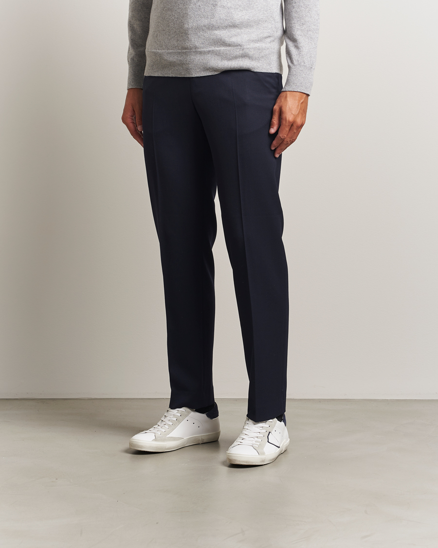 Men | Sneakers | Philippe Model | Prsx Low Top Mix Leather Sneakers White/Navy