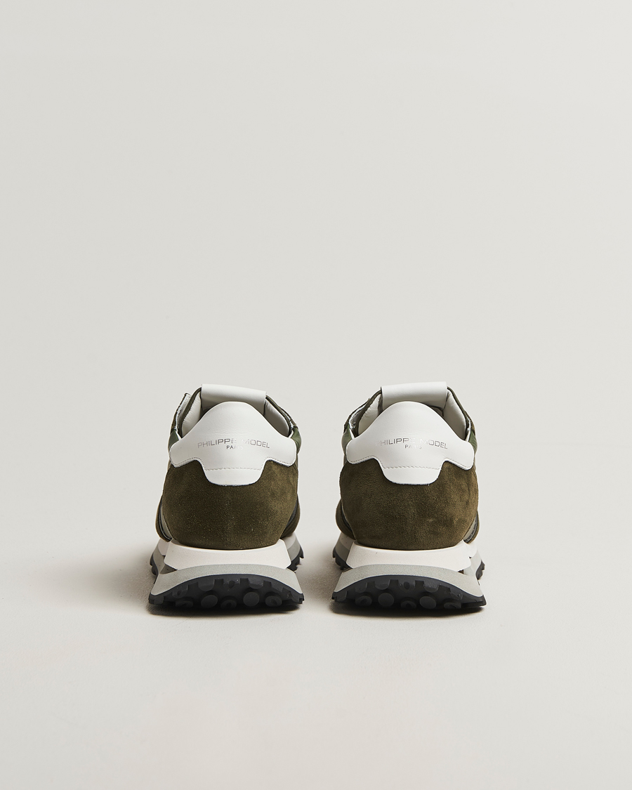 Men | Philippe Model Tropez Haute Running Sneakers Military | Philippe Model | Tropez Haute Running Sneakers Military