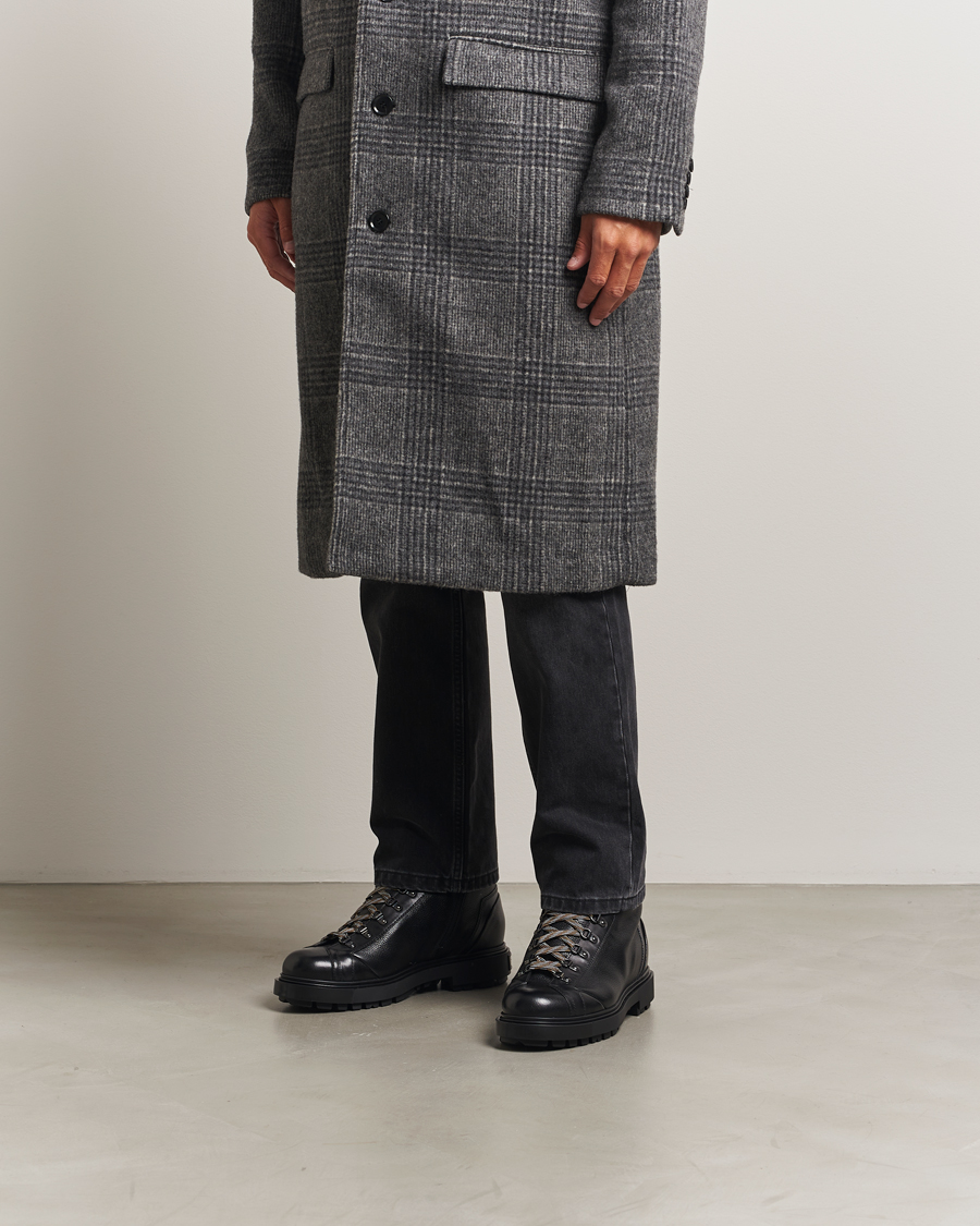 Men | Boots | Santoni | St Moritz Winter Boots Black Calf