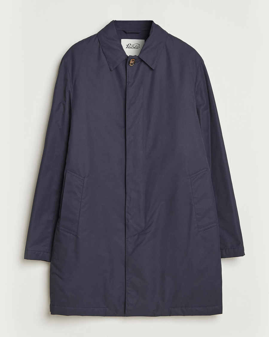 Men | Coats & Jackets | Valstar | Milano Padded Rain Coat Navy