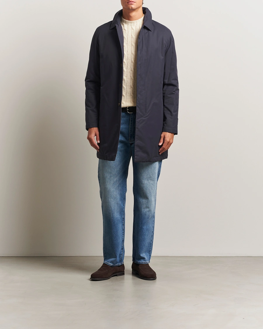 Men | Coats & Jackets | Valstar | Milano Padded Rain Coat Navy