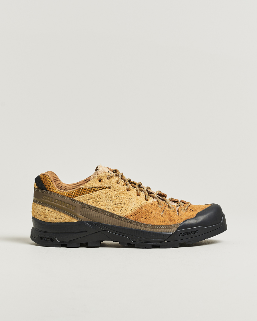 Salomon X-ALP Suede Sneakers Bronze Brown at CareOfCarl.com