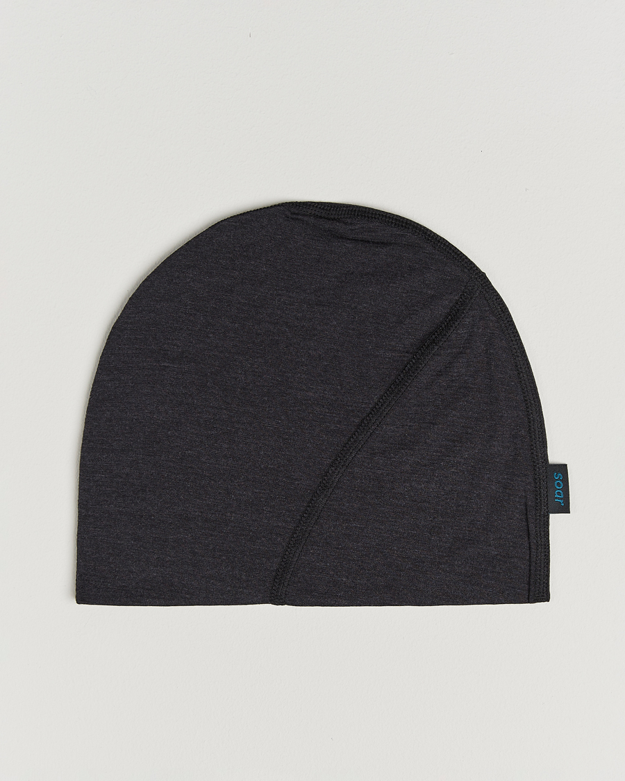 Men | SOAR Running Silk Merino Beanie Dark Grey | SOAR Running | Silk Merino Beanie Dark Grey