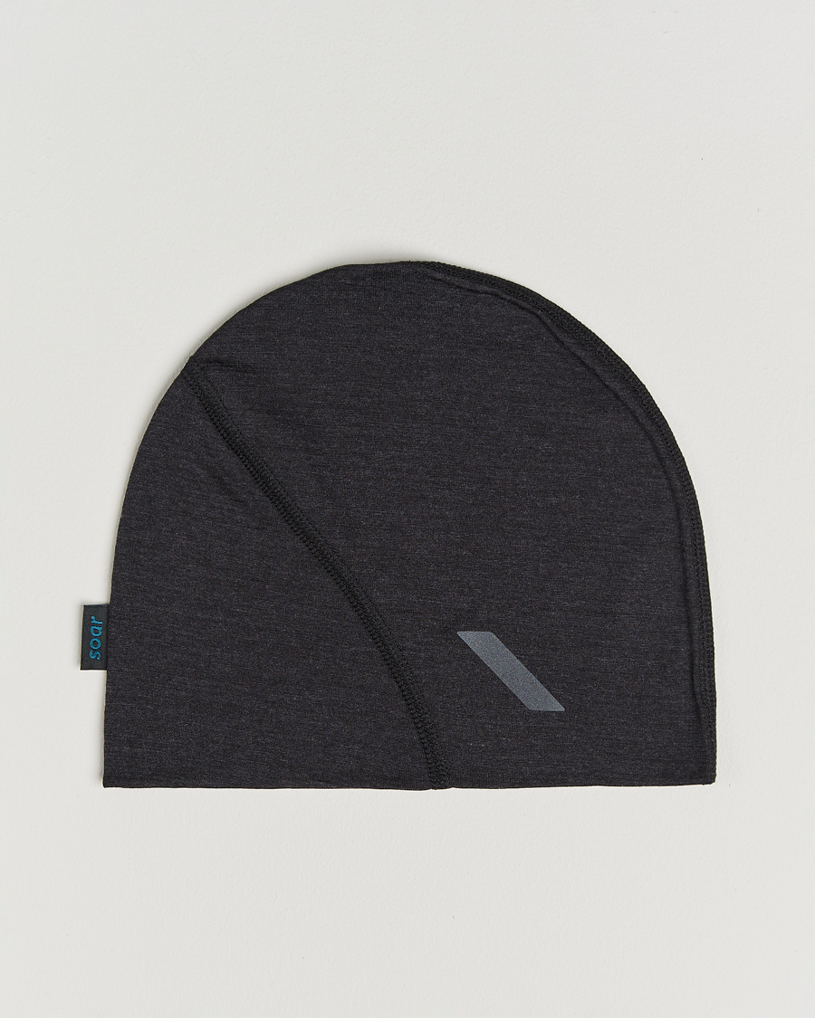 Men | SOAR Running Silk Merino Beanie Dark Grey | SOAR Running | Silk Merino Beanie Dark Grey