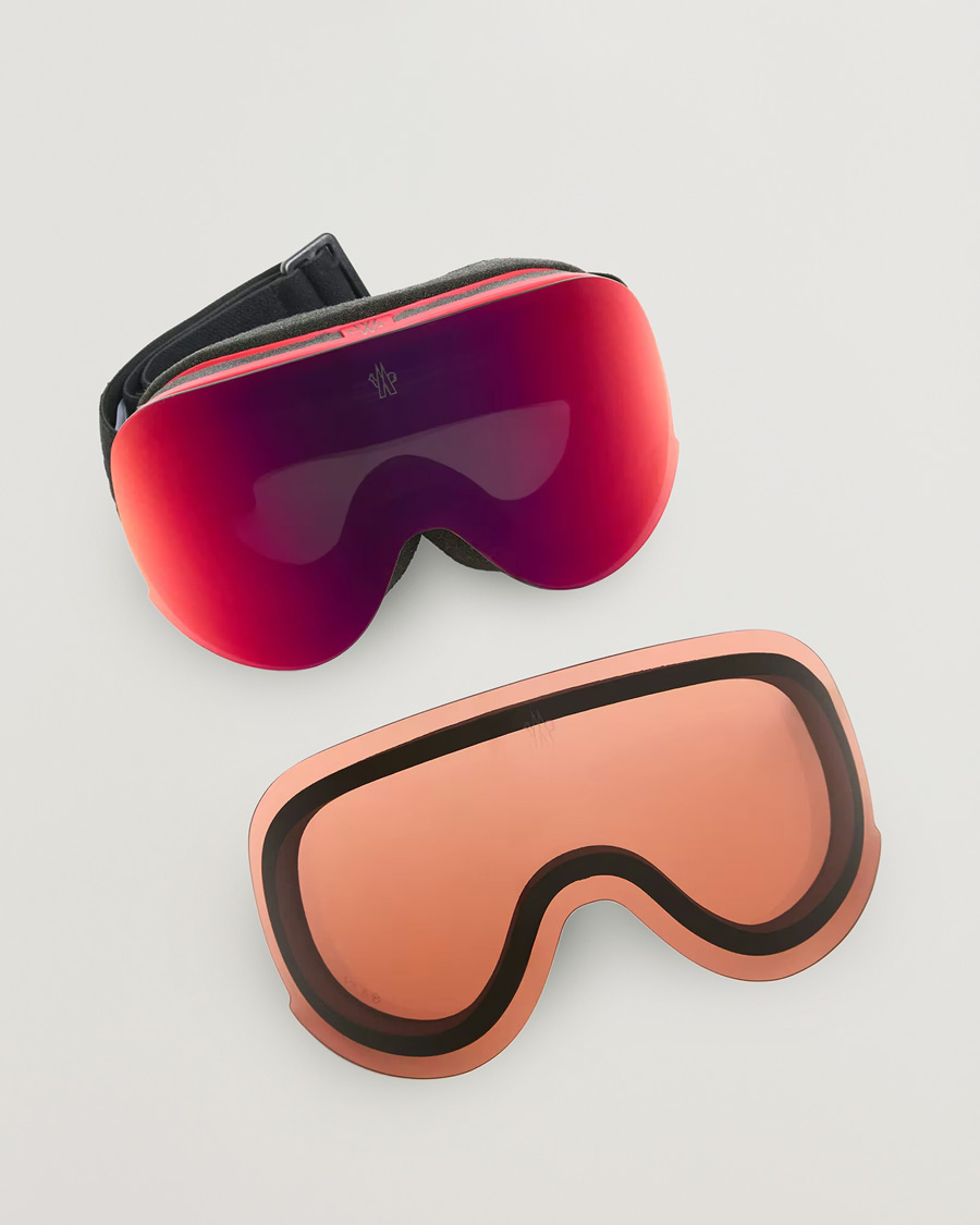 Men | Sunglasses | Moncler Lunettes | Snowflare Ski Goggles Black/Red