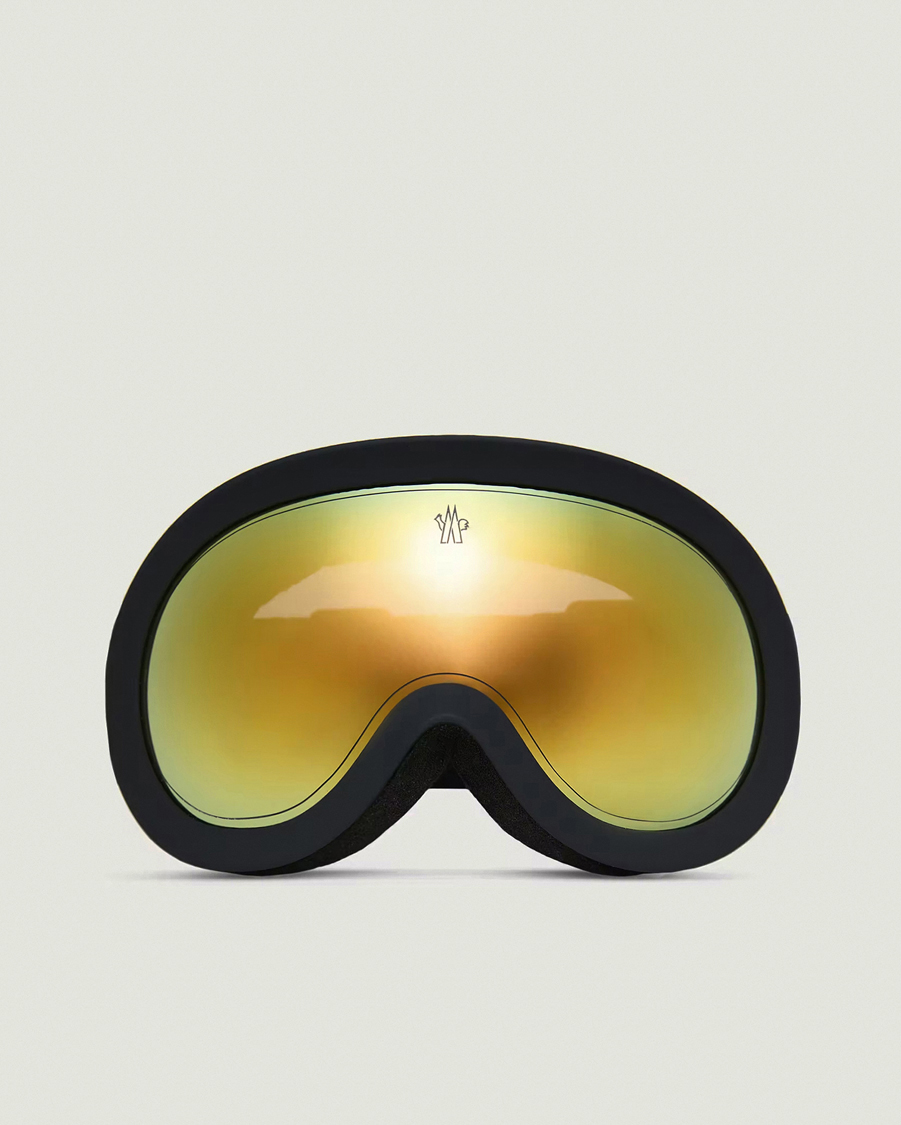 Men | Sunglasses | Moncler Lunettes | 0ME8018 Ski Goggles Black/Gold