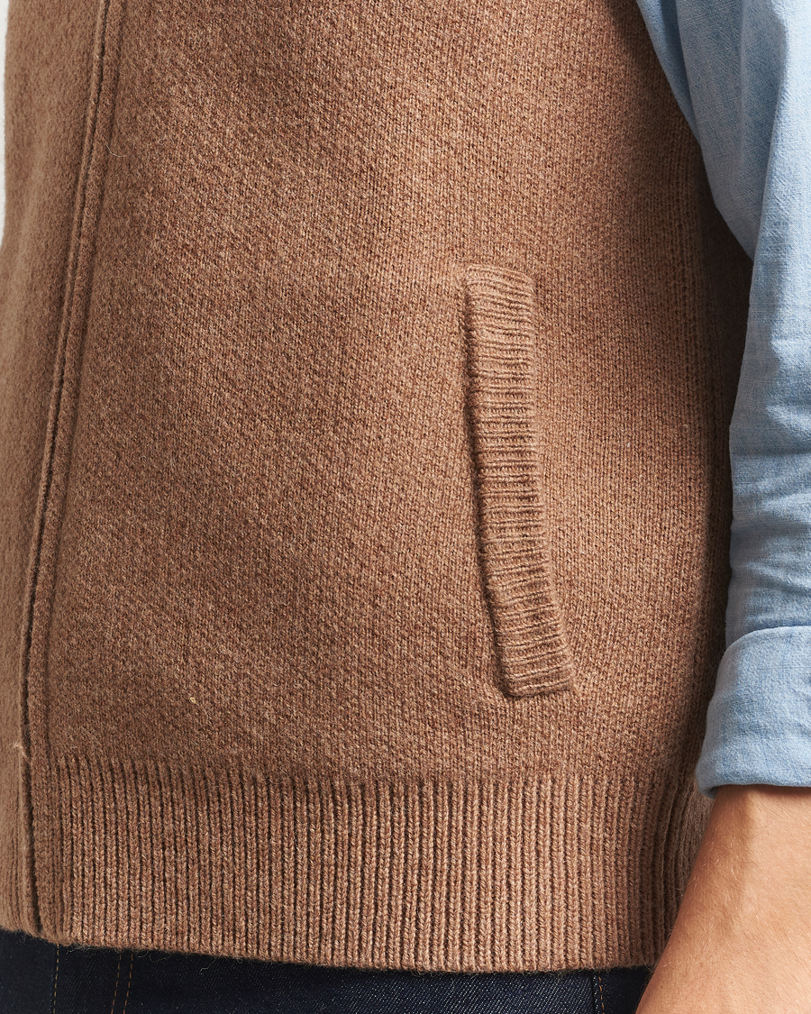 Men | Sweaters & Knitwear | Pendleton | Wool Sweater Vest Tan