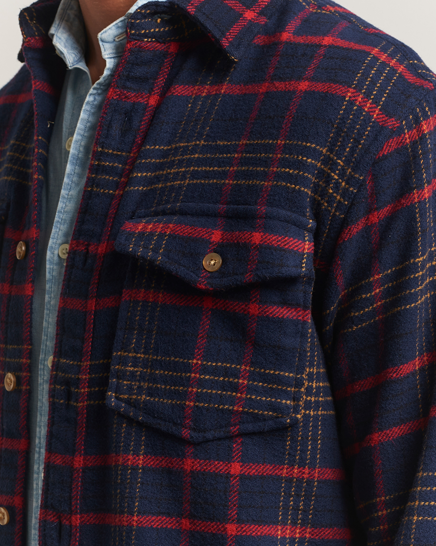 Men | Shirts | Pendleton | Big Pocket Shirt Blue Check