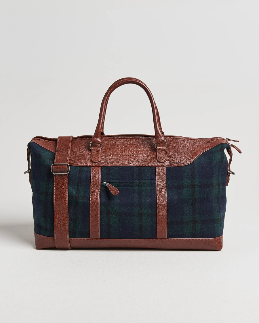 Men | Pendleton Wool Weekend Bag Blackwatch Tartan | Pendleton | Wool Weekend Bag Blackwatch Tartan