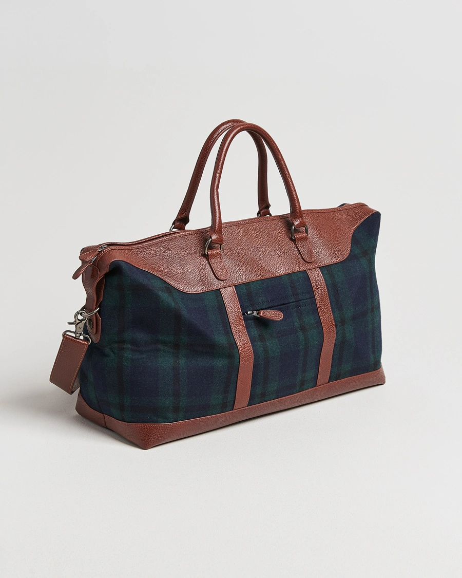 Men | Pendleton Wool Weekend Bag Blackwatch Tartan | Pendleton | Wool Weekend Bag Blackwatch Tartan
