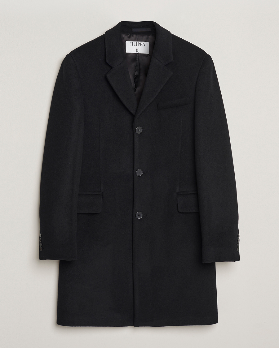Men | Coats & Jackets | Filippa K | William Wool Coat Black