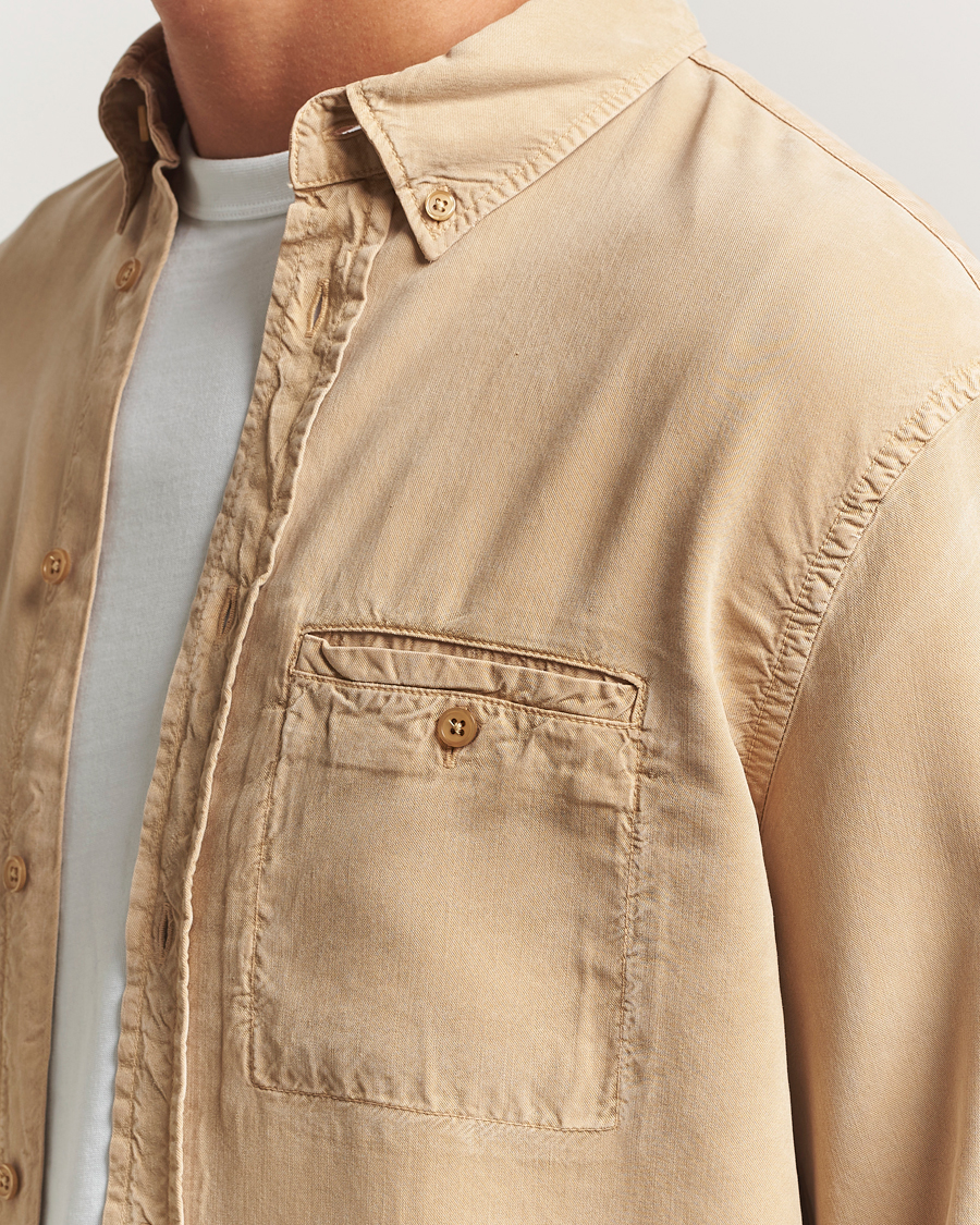 Men | Shirts | Filippa K | Zachary Lyocell Shirt Latte Beige