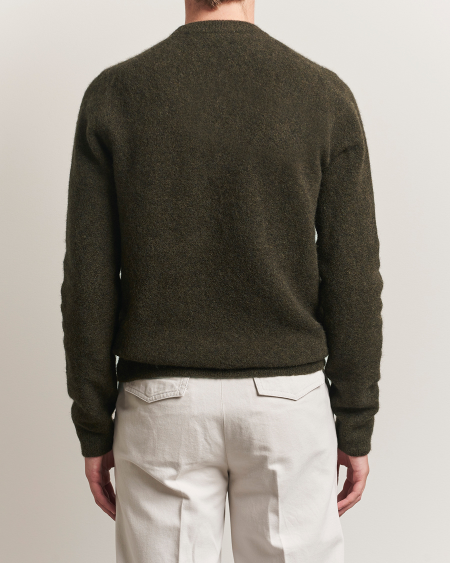 Men | Sweaters & Knitwear | Filippa K | Yak Knitted Sweater Dark Khaki Green