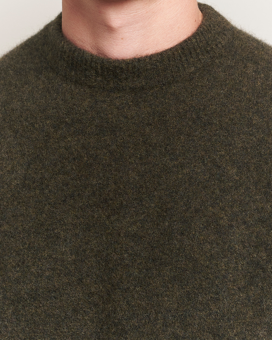 Men | Sweaters & Knitwear | Filippa K | Yak Knitted Sweater Dark Khaki Green