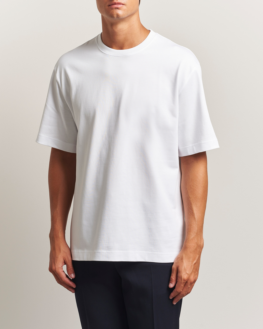 Men | T-Shirts | Filippa K | Heavy Cotton Crew Neck T-Shirt White