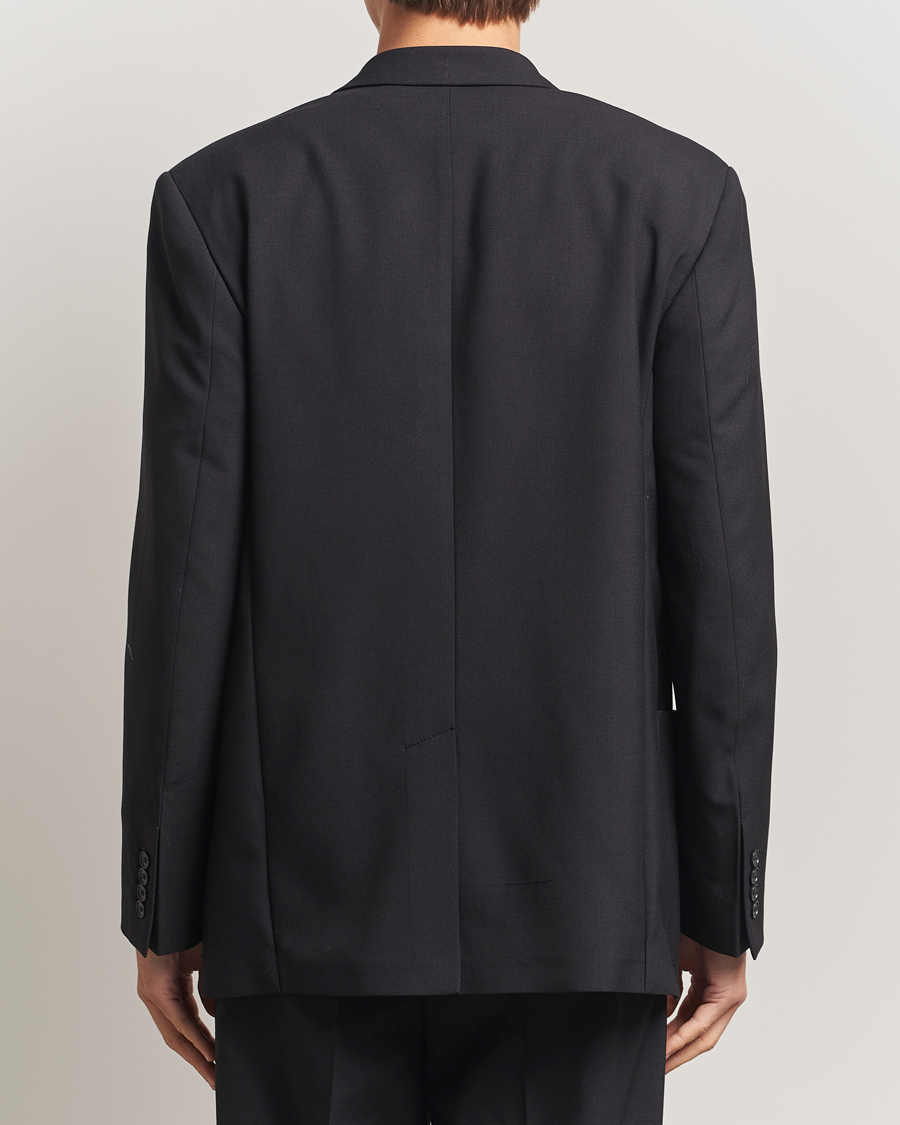 Men | Blazers | Filippa K | Michael Wool Double Breasted Blazer Black