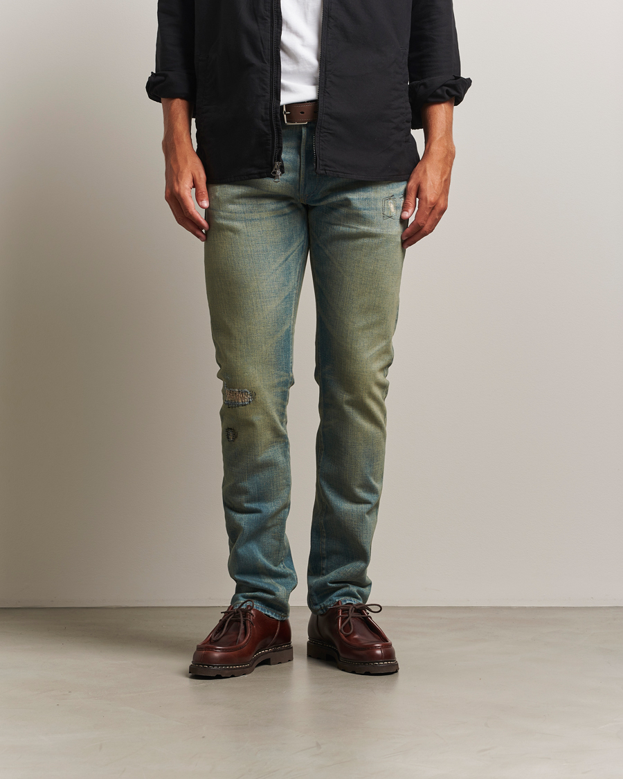 RRL Slim Fit 5-Pocket Denim Ridgway Wash at CareOfCarl.com
