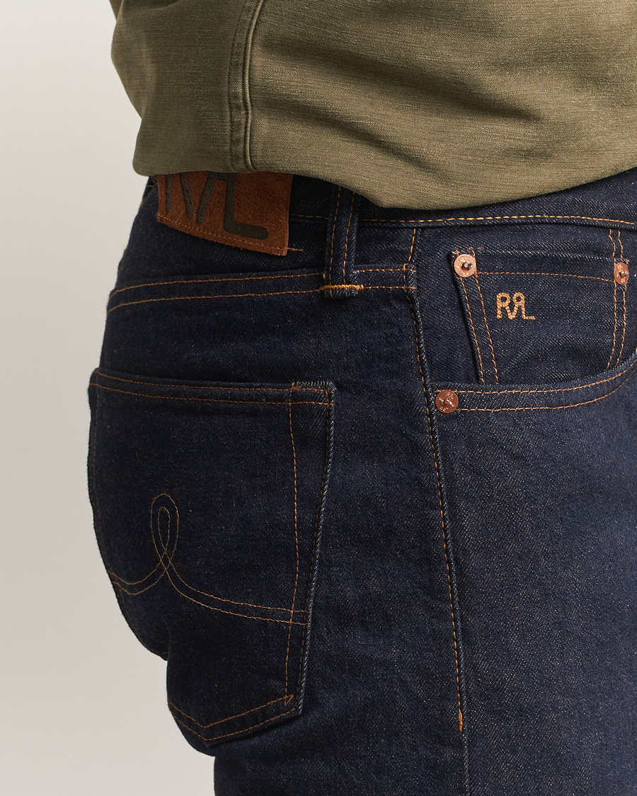 RRL Straight Leg 5-Pocket Denim Once Washed at CareOfCarl.com