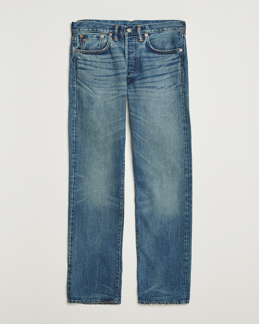 RRL Straight Leg 5-Pocket Denim Hillsview Wash at CareOfCarl.com