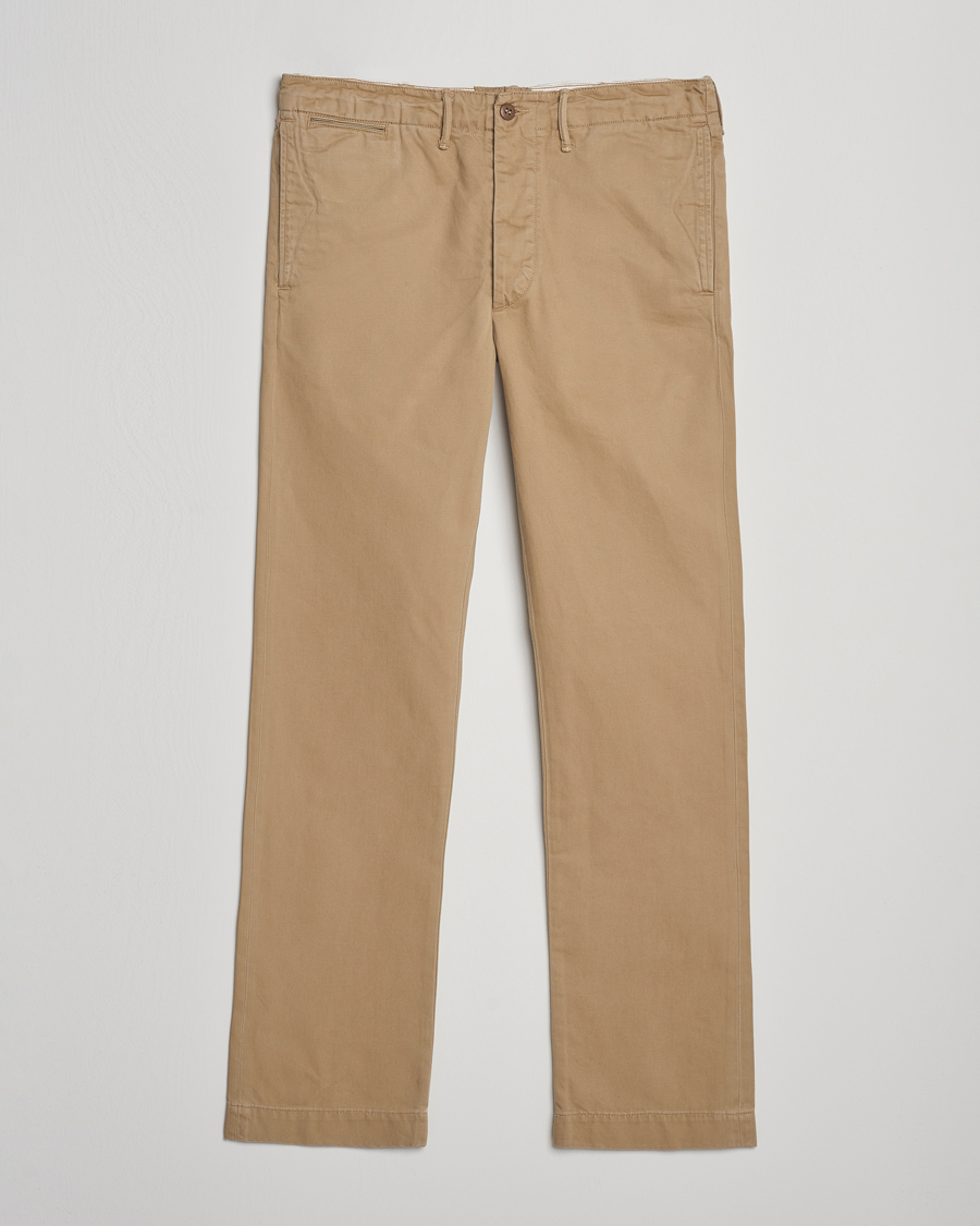 Men | Trousers | RRL | Officers Flat Pants Military Khaki