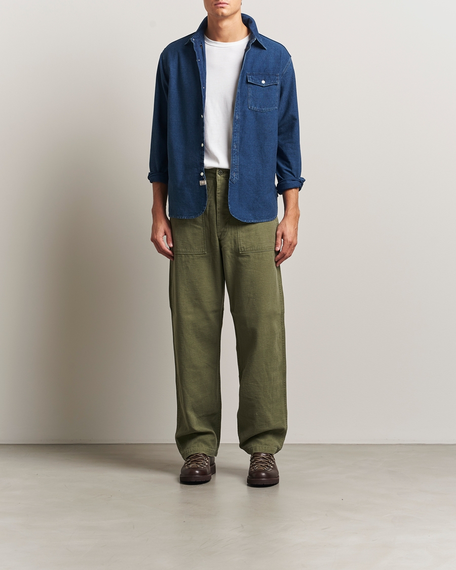 Men | Shirts | RRL | Oxford Denim Shirt Indigo