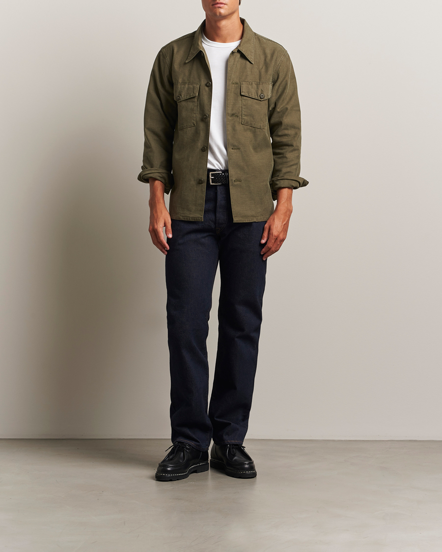RRL Regiment Overshirt Olive at CareOfCarl.com