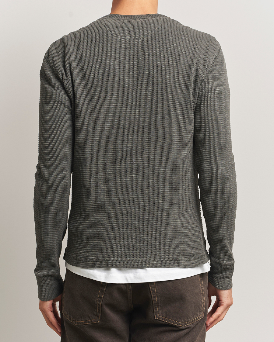 Men | Sweaters & Knitwear | RRL | Long Sleeve Henley Faded Black