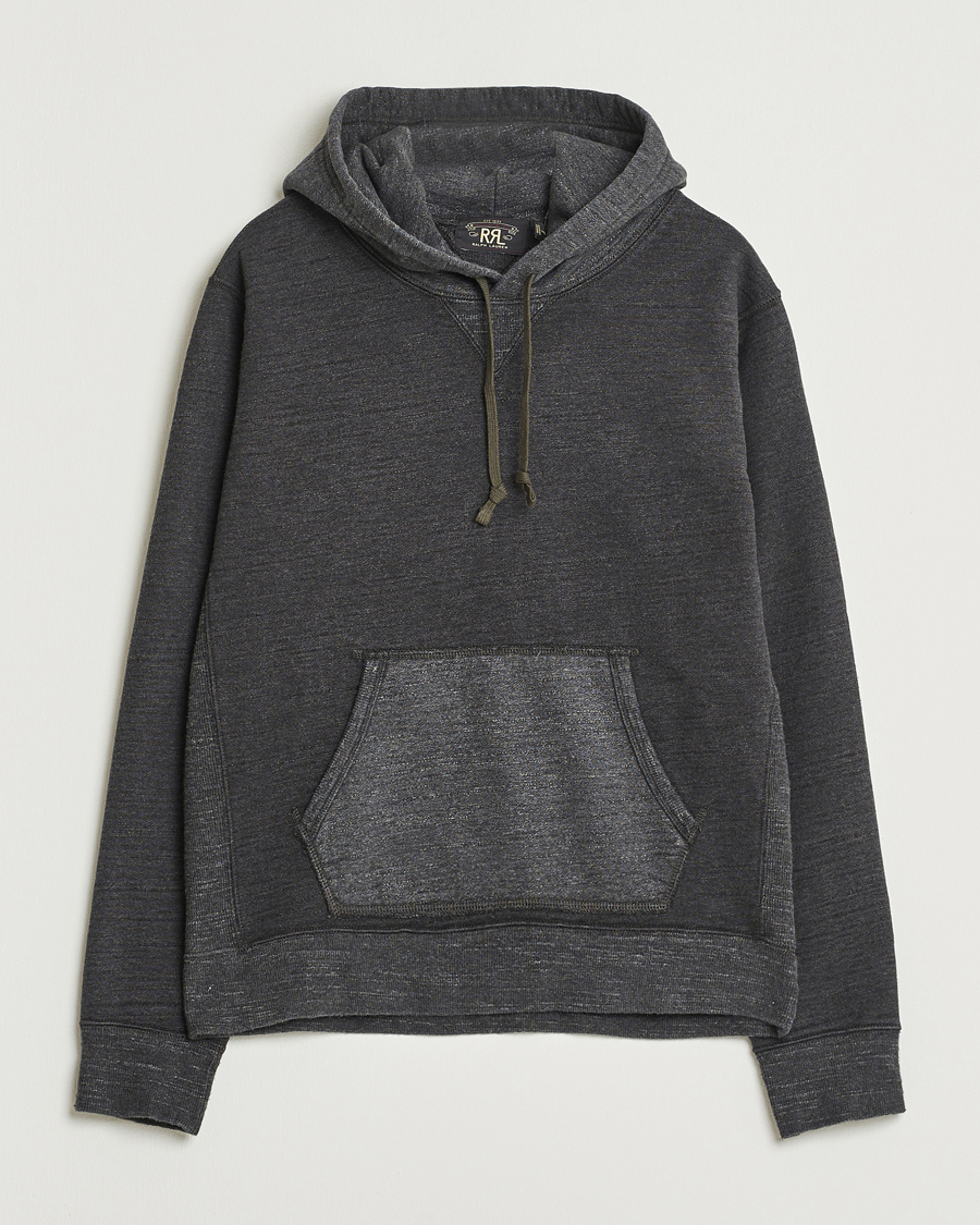 Men | Sweaters & Knitwear | RRL | Two Tone Hooded Sweatshirt Charcoal