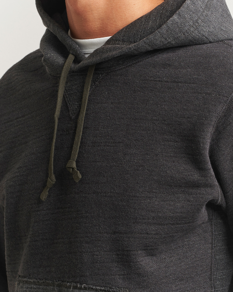 Men | Sweaters & Knitwear | RRL | Two Tone Hooded Sweatshirt Charcoal