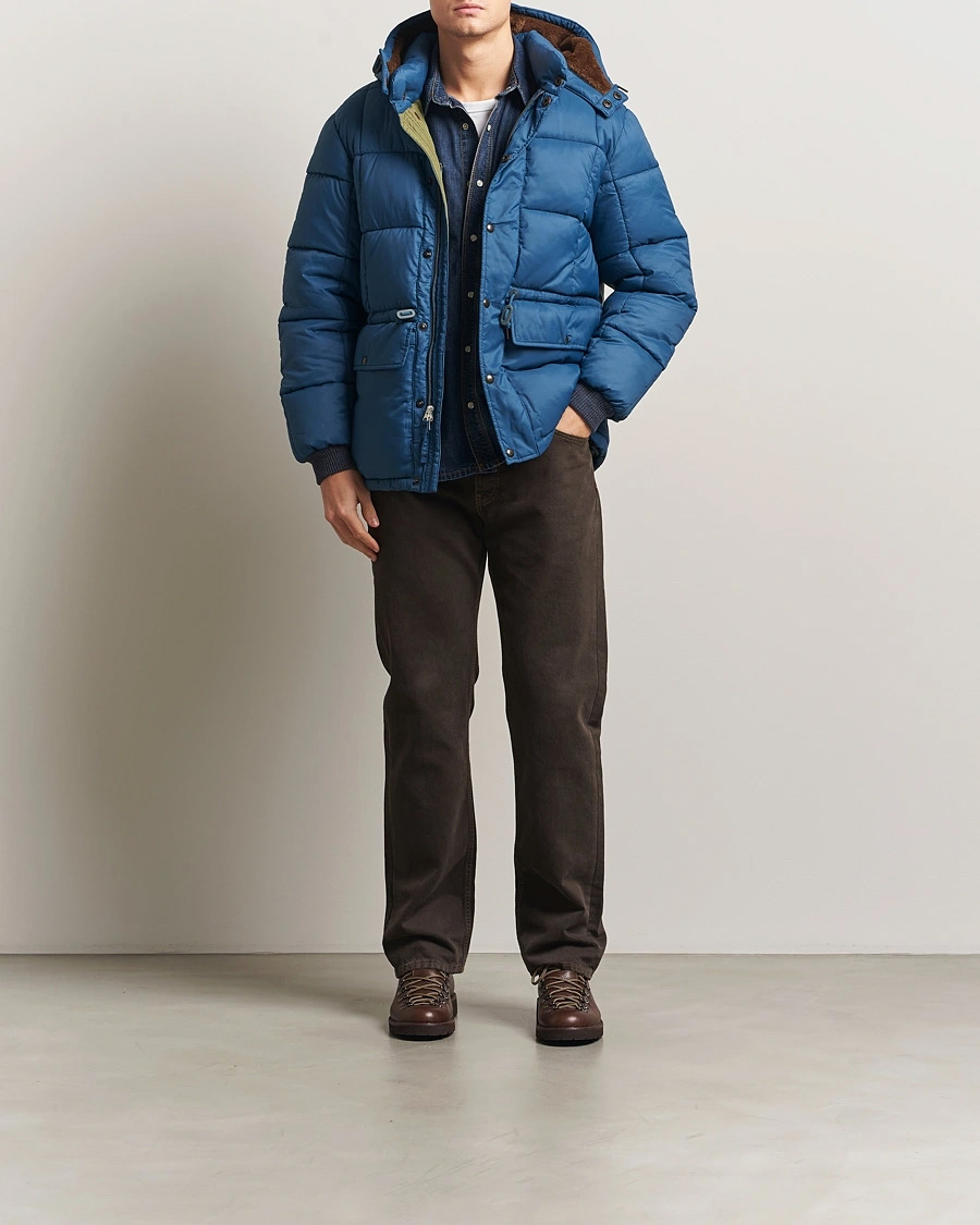 RRL Ellis Down Parka Vintage Blue at CareOfCarl.com